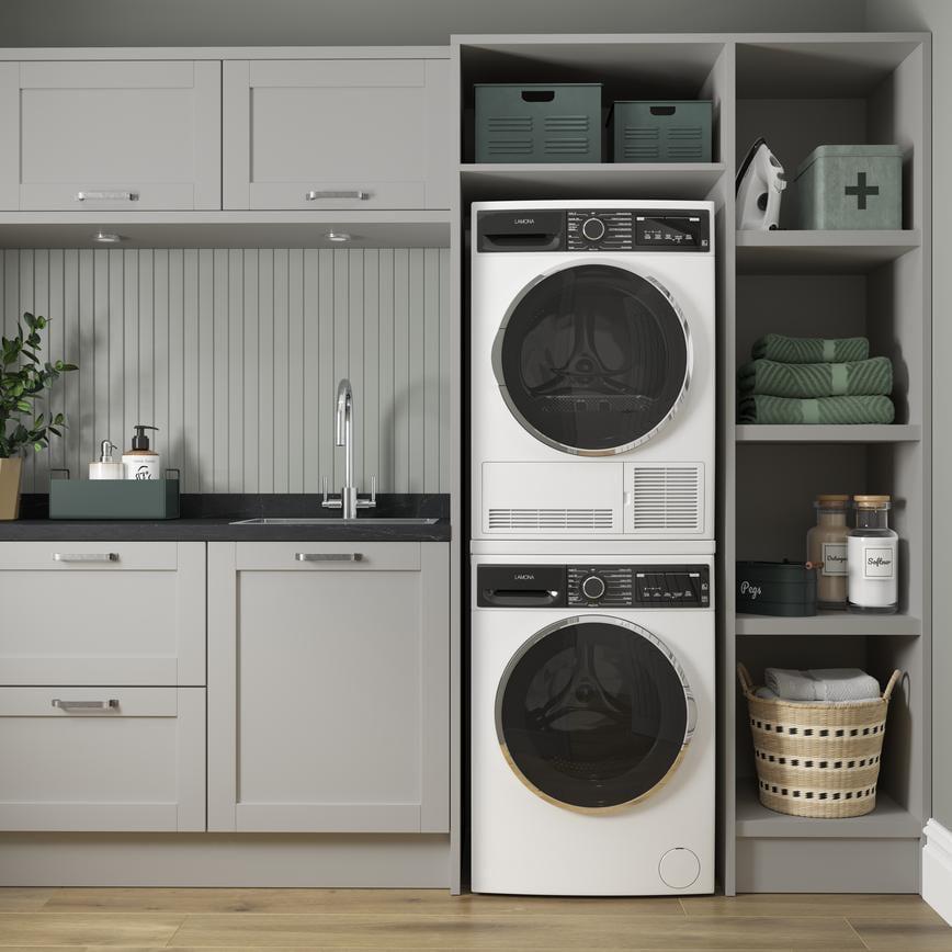 Lamona FLM0001 White Laundry Stacking Kit | Howdens