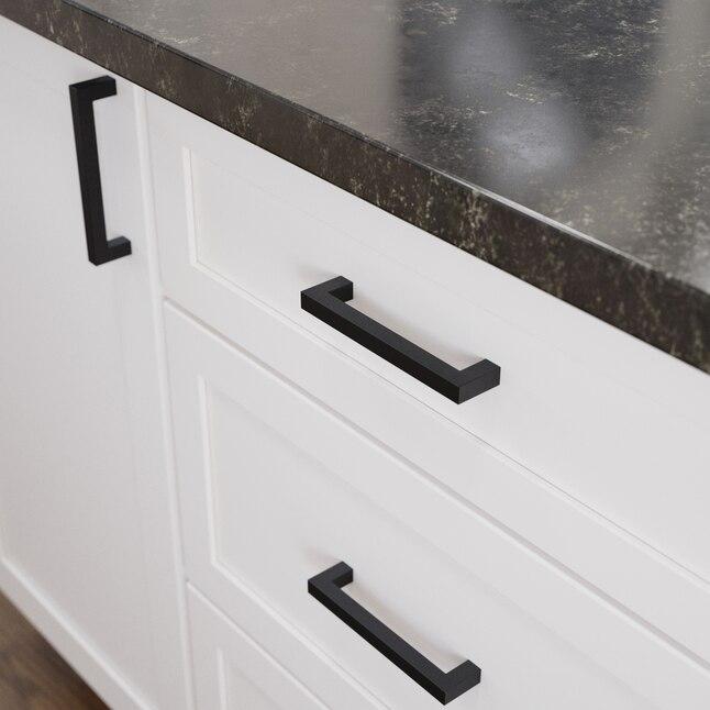 Origin 21 Casper 5-1/16-in (128Mm) Center to Center Matte Black Square Handle Drawer Pull P41862W-FB-CP at Lowes.com